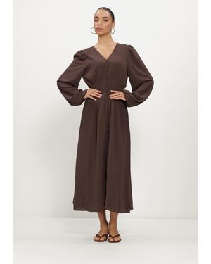 Neo Noir Damen Kleider Annelie Solid Crepe Dress - Mehrfarbig