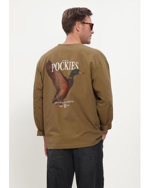 Pockies Herren Polos & T-Shirts Duck Ls - Natur
