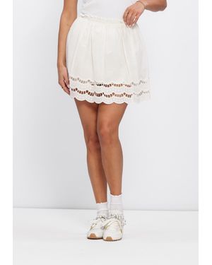 EDITED Damen Röcke Quella Skirt - Weiß