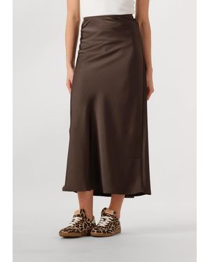 Neo Noir Damen Röcke Vicky Heavy Sateen Skirt - Braun