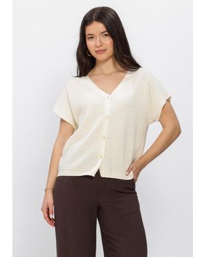 Ydence Damen Tops & T-Shirts Knitted Top Elin - Weiß