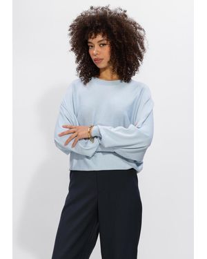 Minus Damen Pullover & Cardigans Msdana Bat Sleeve Knit Pullover - Weiß