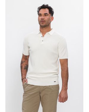 Gentiluomo Herren Polos & T-Shirts Polo 3 Buttons Ss - Weiß