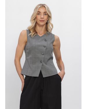 Envii Damen Blazers Enmathilde Sl Vest 7333 - Grau