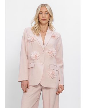 Y.A.S Damen Blazers Yasmimi Ls Flower Blazer - Pink
