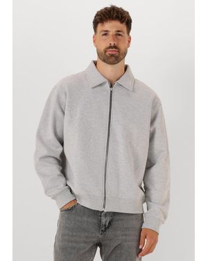 Woodbird Herren Pullover & Cardigans Wbtom Full Zip Polo - Grau