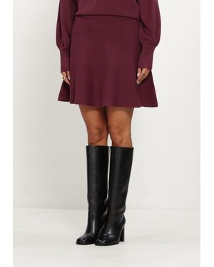 Y.A.S Damen Röcke Yasfonny Hw Knit Skirt S - Lila