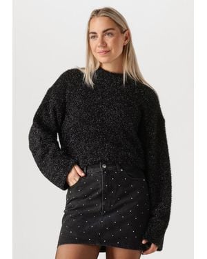 Second Female Damen Pullover & Cardigans Lamilla Knit O-Neck - Schwarz