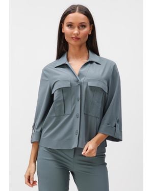 JAPANTKY Damen Blusen Shigeko - Blau