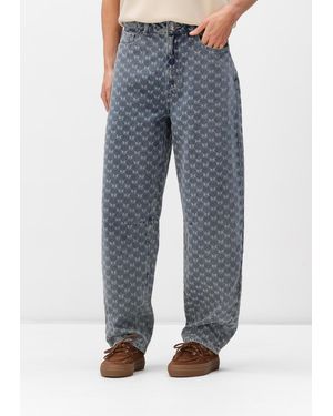 Minus Damen Jeans Mssienne High Waist Pant - Blau