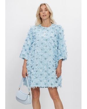 Y.A.S Damen Kleider Yasabelone 3/4 Dress - Blau