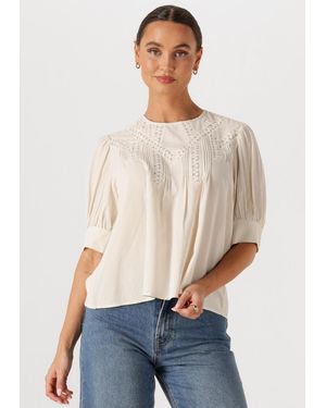 WITHBLACK Damen Tops & T-Shirts Wbljenny Ls Blouse - Natur
