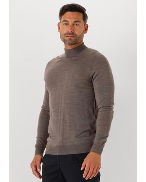 Profuomo Herren Pullover & Cardigans Pullover Mock Neck Merino - Grau