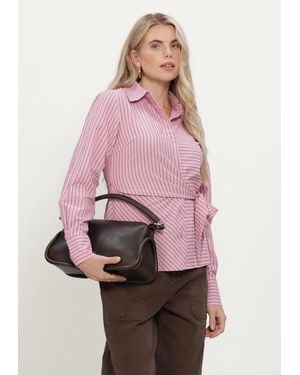 Y.A.S Damen Blusen Yasrayly Esta Ls Tie Shirt - Pink