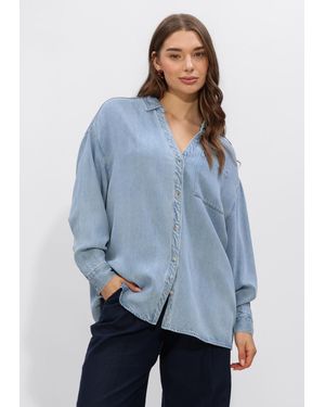 Another Label Damen Blusen Alboisy Shirt L - Blau