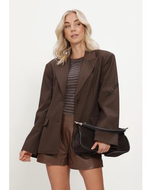 Alix The Label Damen Blazers Ladies Woven Fitted Blazer - Braun