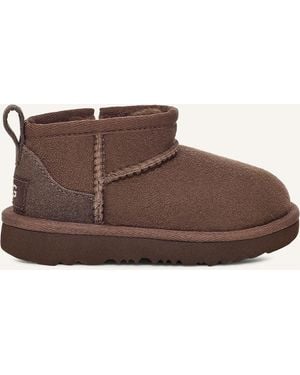 UGG Mädchen Stiefel Classic Ultra Mini T - Schwarz