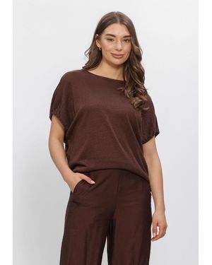 Minus Damen Tops & T-Shirts Msmara Top - Braun