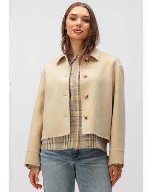 STUDIO AR Damen Jacken Nicolina Wool Blend - Natur