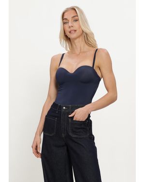 Wolford Damen Tops & T-Shirts Mat De Lux Foming String Body - Blau