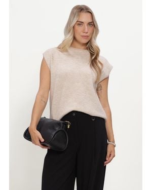 Selected Women Damen Pullover & Cardigans Slwlulu Sl Knit Vest - Schwarz