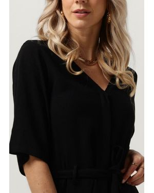 SELECTED Jumpsuit Slfviva 2/4 Long Linen Jumpsuit Damen - Schwarz