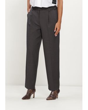 Haute L'Amitié Damen Hosen Amy Crop Tall Pant - Schwarz