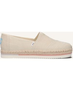 TOMS Espadrilles Alpargata Platform Rope - Schwarz