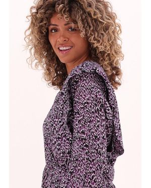 Alix The Label Minikleid Ladies Woven Abstract Viscose Dress Damen - Lila