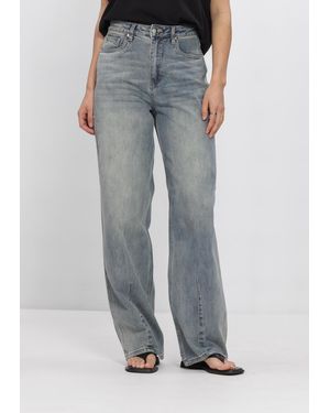 Gestuz Damen Jeans Gznoma Hw Jeans - Grau