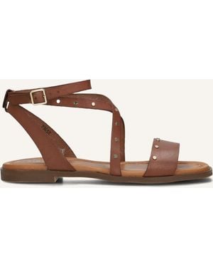 RED-RAG Damen Sandalen 79658 - Schwarz