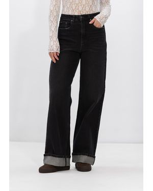 Gestuz Damen Jeans Gzsara Hw Wide Jeans - Schwarz