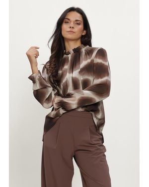 JAPANTKY Damen Blusen Iwane - Braun