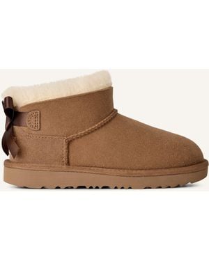 UGG Mädchen Stiefel K Ultra Mini Bailey Bow - Schwarz