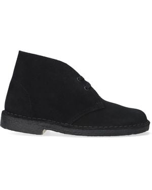 Clarks Schnürschuhe Desert Boot Dames - Schwarz