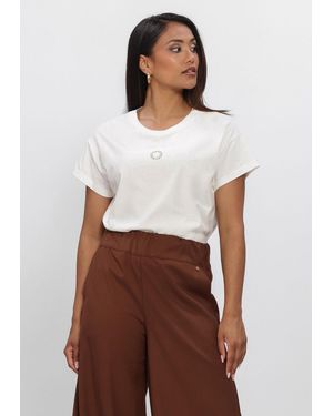 Nukus Damen Tops & T-Shirts Niek T-Shirt - Weiß