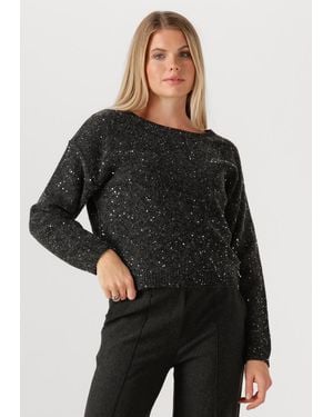 Jansen Amsterdam Damen Pullover & Cardigans Anouk Trui Hk 151 Round Neckline - Schwarz
