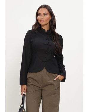 Neo Noir Damen Blazers Ardena Linen Blazer - Schwarz