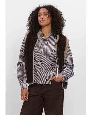 Nukus Damen Blazers Lana Gilet - Grau