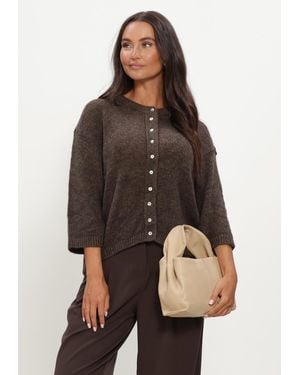 Modström Damen Pullover & Cardigans Bailormd Cardigan - Braun
