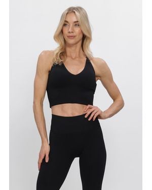 Aim'n Damen Tops & T-Shirts Shape Seamless Cross Back Bralette - Schwarz