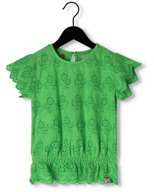 Looxs T-Shirt Broiderie Top Mädchen - Grün