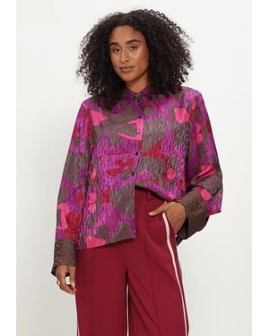 Pom Damen Blusen Alex Colourful Bows - Rot