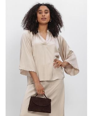 Bruuns Bazaar Damen Blusen Weckiabbwinny Blouse - Natur