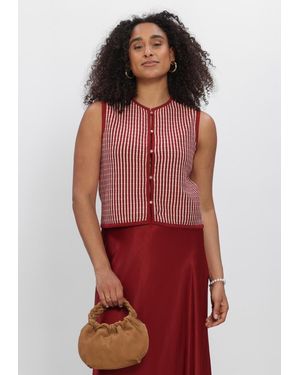 MSCH Copenhagen Damen Blazers Mschpriscilla Vest Stp - Rot