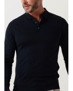 Profuomo Polo-shirt Polo Longsleeve - Blau