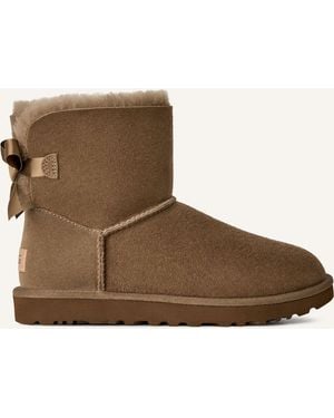 UGG Herren Stiefel Classic Mini Baily Bow - Braun