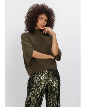 Dante6 Damen Pullover & Cardigans Mahani Cape Sweater - Grün