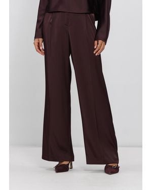 Dante6 Damen Hosen Jules Bold Satin Smart Pants - Rot