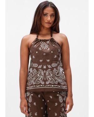 Suncoo Damen Tops & T-Shirts Looka - Braun